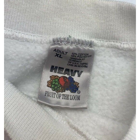 Vintage Delta Sigma 1996 Crewneck Sweatshirt Adult Large White Men's XL ~STAINS~ - Picture 4 of 11